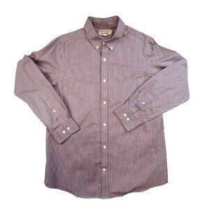 Duluth Trading Co. Wrinkle Fighter slim Fit Button Down Men's Shirt Size L